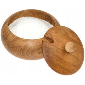 Cukiernica drewniana ŚREDNIA + GRATIS Łyżeczka