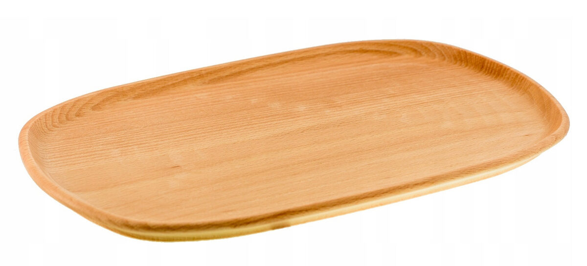 Tacka talerzyk drewniany owalny duży