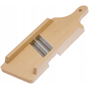 Szatkownica do kapusty drewniana z rączką 2 ostrza