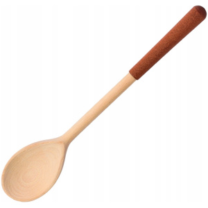 Łyżka drewniana z brązową nakładką