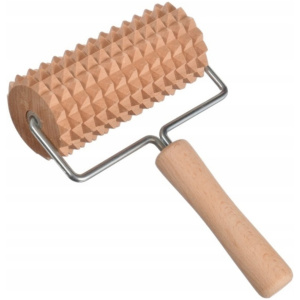 Masażer drewniany z rączką do masażu ciała, duży