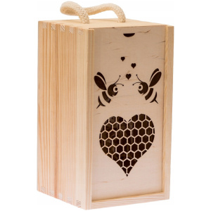 Pudełko na miód konfiturę drewniane