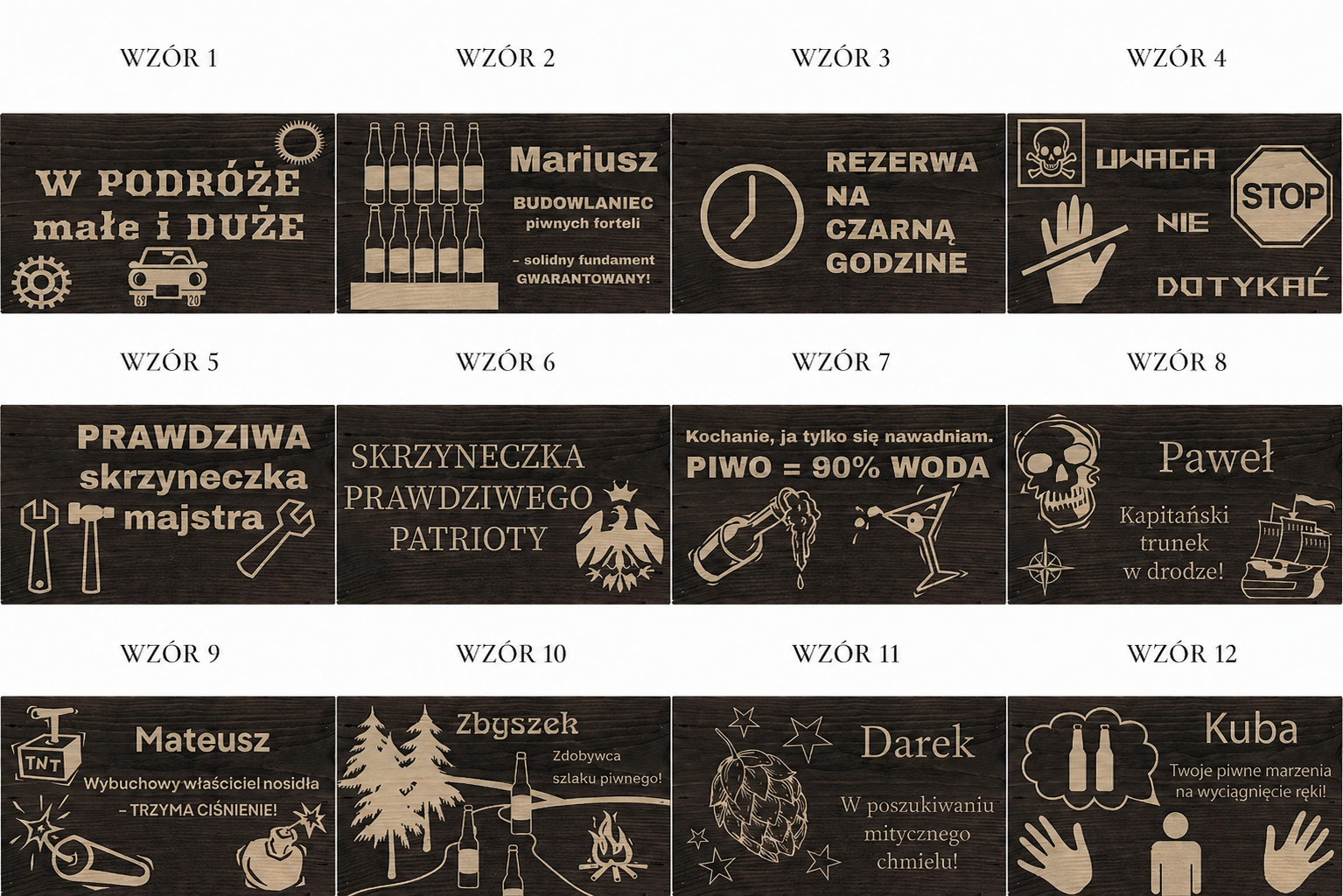 Nosidło na piwo, skrzynka z grawerem + otwieracz - prezent na urodziny - obrazek 5