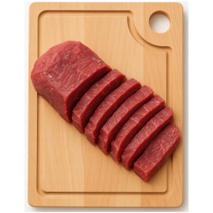 Deska do krojenia 30x23 z rowkiem – praktyczna i solidna, idealna do kuchni!