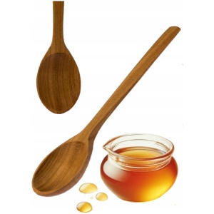 Łyżka łyżeczka drewniana czereśniowa 15 cm Naturalna elegancja