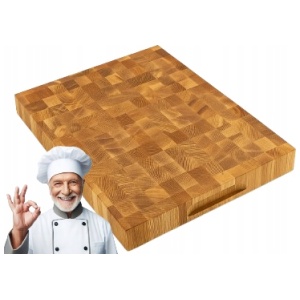 Gruba deska do krojenia dębowy blok sztorcowy