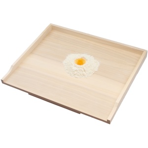 Stolnica średnia drewniana nie sklejka! z rantem topola 65x50